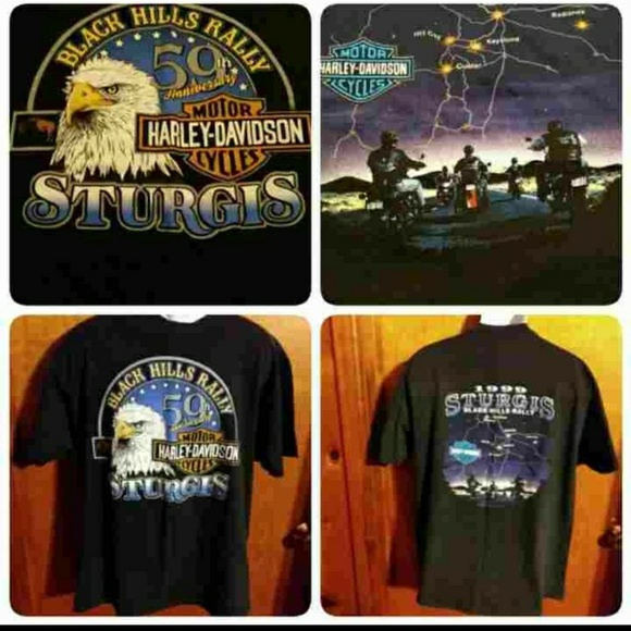Vintage Sturgis Mens XLarge Harley Davidson Shirt - Picture 4 of 8